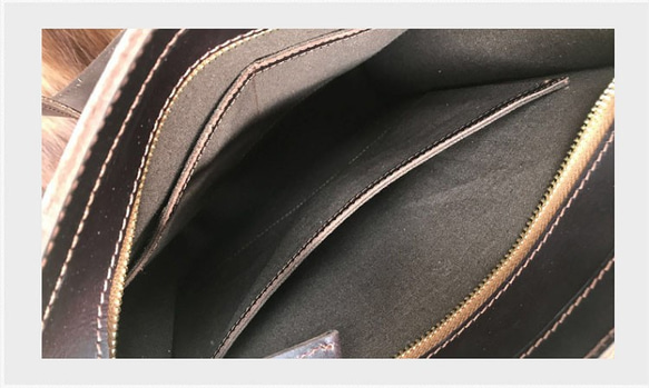 本革　レザー ショルダーバッグ ヌメ革　ナチュラル レディース　メンズ　ユニセックス【CALPK Y044】 8枚目の画像