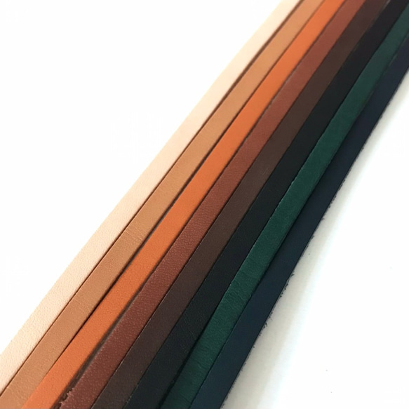 ヌメ革製ネックストラップ（茶色・長さ４４cm）送料込価格 5枚目の画像