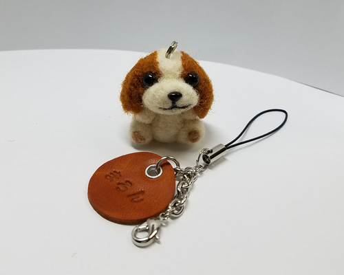 羊毛フェルト人形 キャバリア