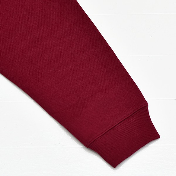 圓領運動衫 [酒紅色]；羊角麵包刺繡 第4張的照片