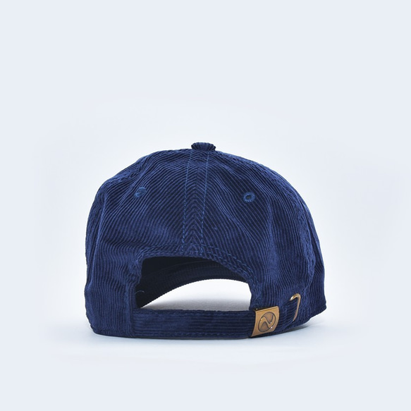 燈芯絨帽 [海軍藍]；附羊角麵包刺繡 第6張的照片
