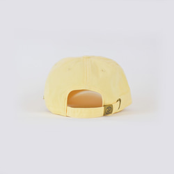 [黃色] 棉帽；帶羊角麵包刺繡 第5張的照片