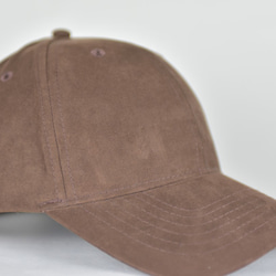 麂皮絨帽子[可可棕]；羊角麵包刺繡 第5張的照片