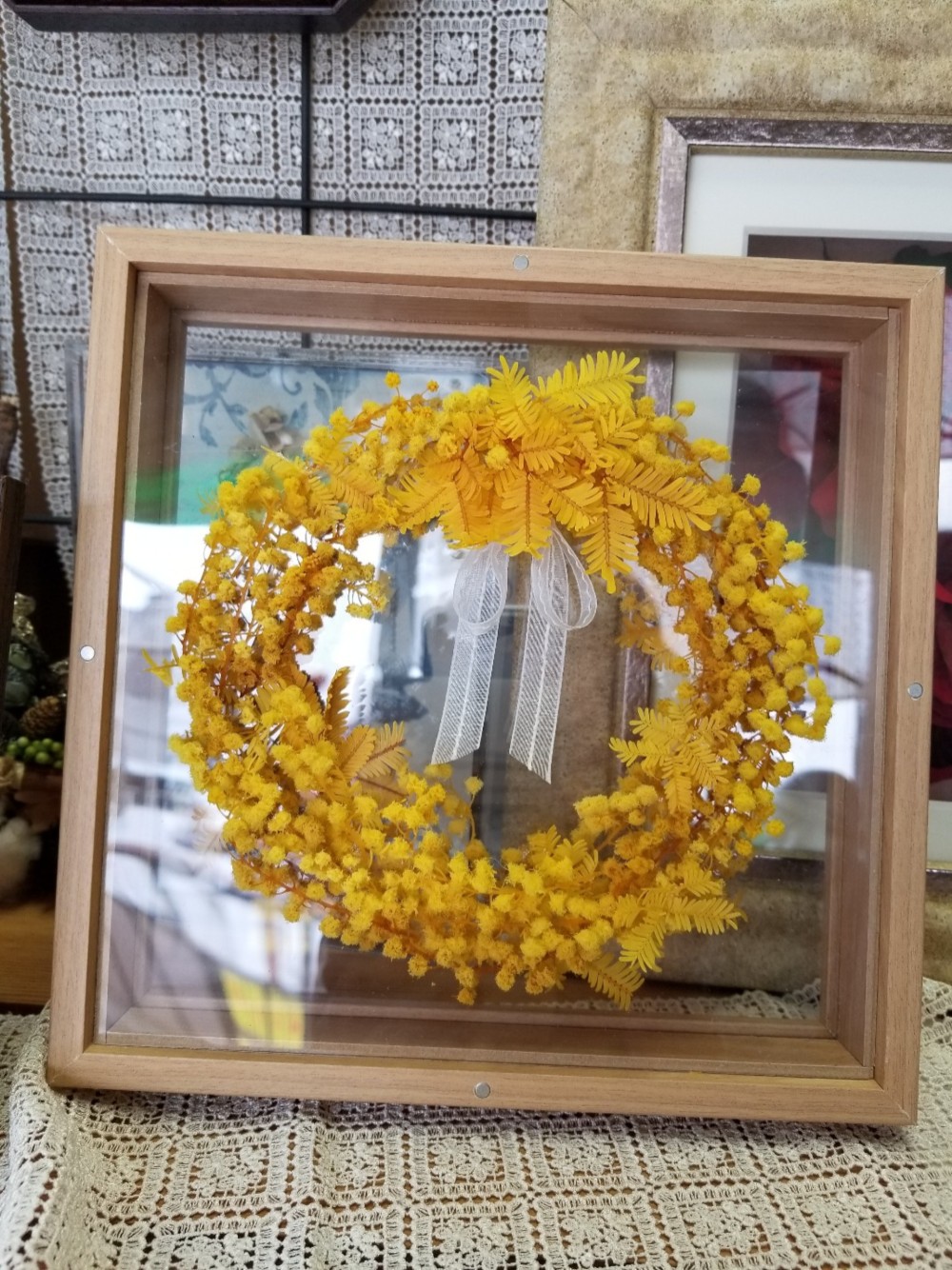 ミモザプリザーブドリース