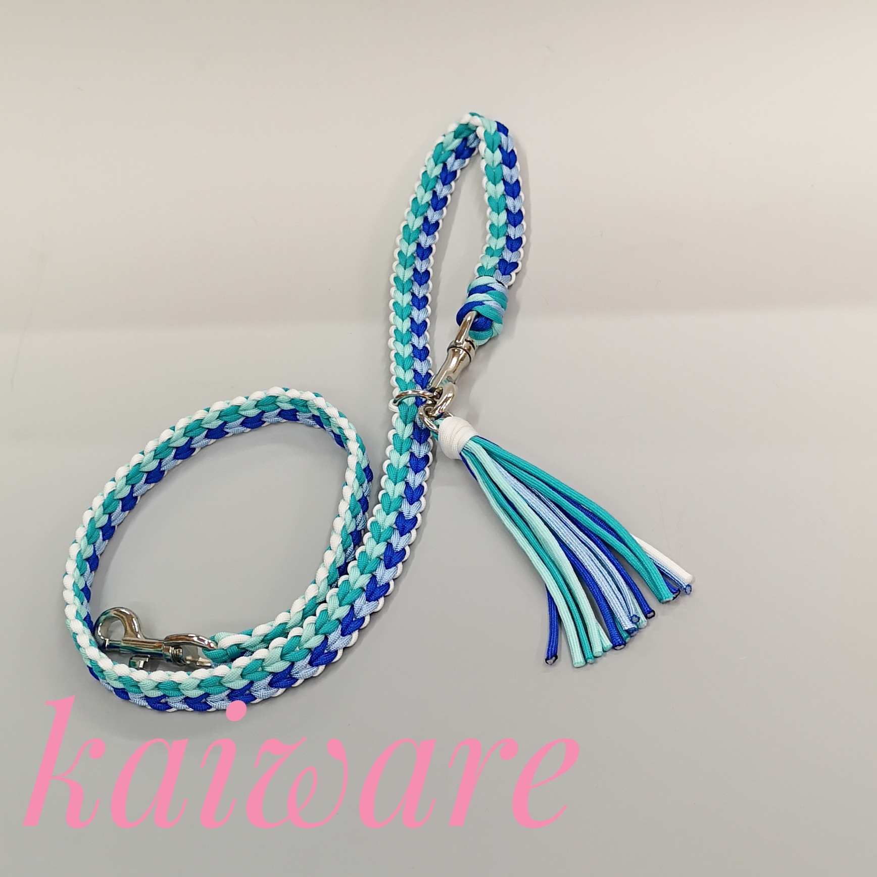 パラコードリード 大型犬 中型犬 ダブルハート編みリード