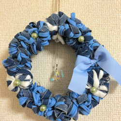 デニムリース・サンキャッチャー 1枚目の画像