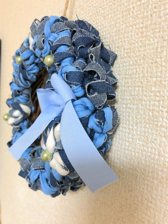 デニムリース・サンキャッチャー 2枚目の画像