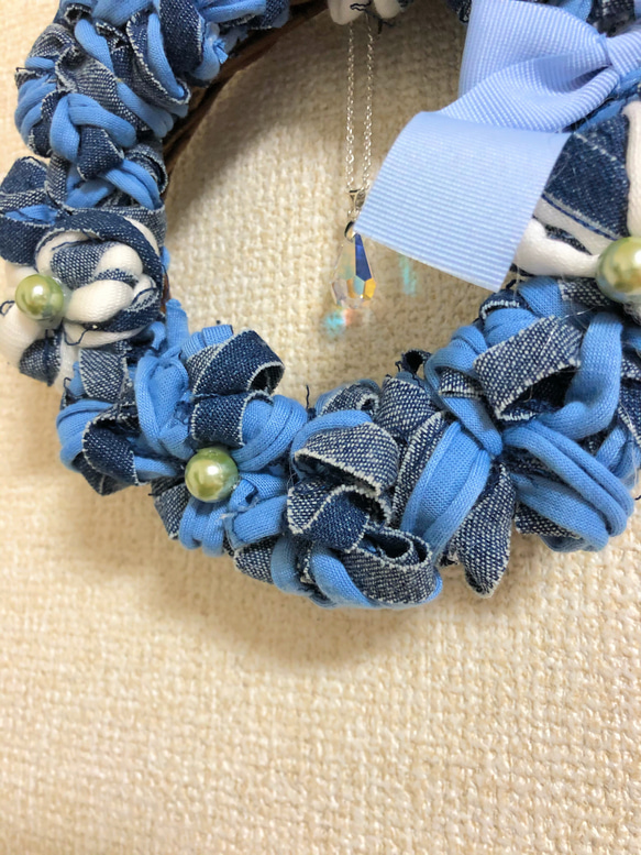 デニムリース・サンキャッチャー 3枚目の画像