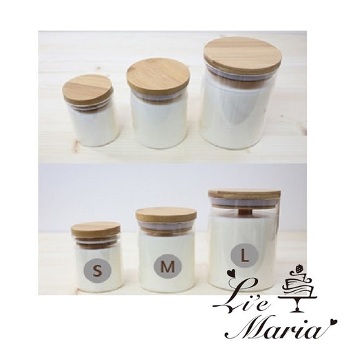 木蓋付キャンドル容器 300㎖ (Mサイズ)：1個 キャンドル・キャンドル