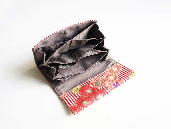 日本旅行 X 日幣分隔財布 - 彩菊【限量手工製作】 第4張的照片