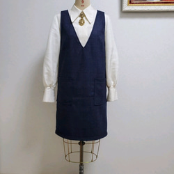 【サンプル価格】高級紳士用服地でジャンパースカート 4枚目の画像