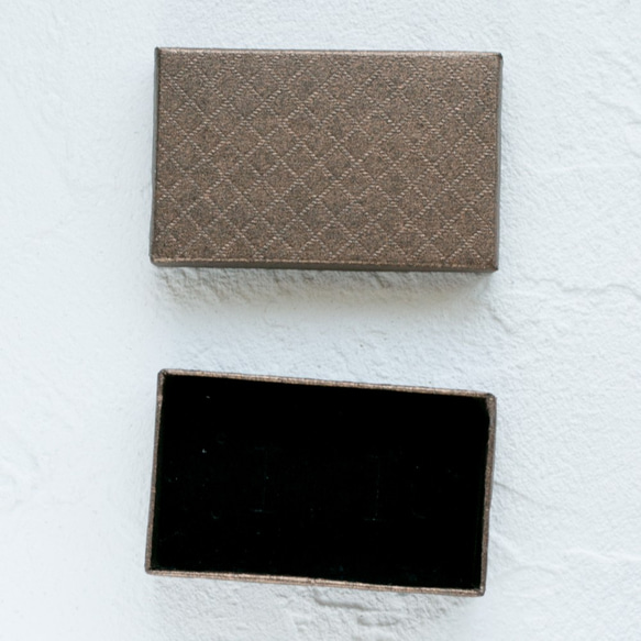 薄型高級ギフトボックス（小）４個 （クリックポスト対応）ダークブラウン 4枚目の画像