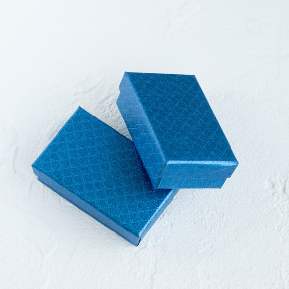 薄型高級ギフトボックス（小）2個 （クリックポスト対応）シルクブルー 2枚目の画像