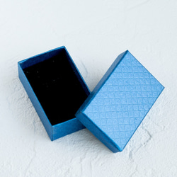 薄型高級ギフトボックス（小）2個 （クリックポスト対応）シルクブルー 6枚目の画像