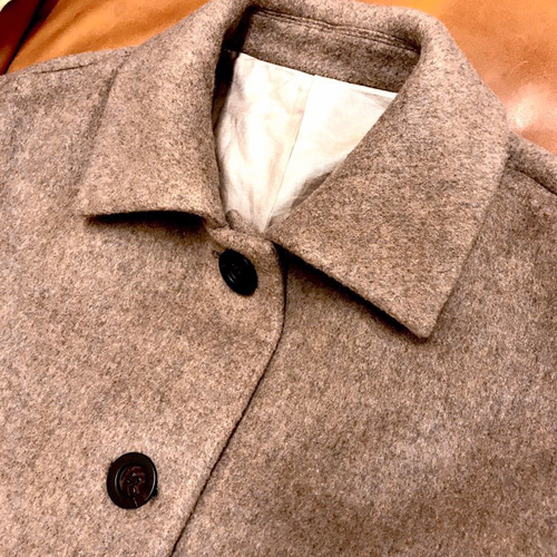 メンズ【men's】 最上質ジロンラムウール メルトン素材 ビッグ