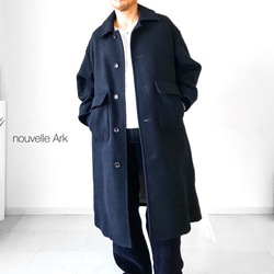 メンズ【men's】 最上質ラムウール メルトン素材 ドロップショルダー