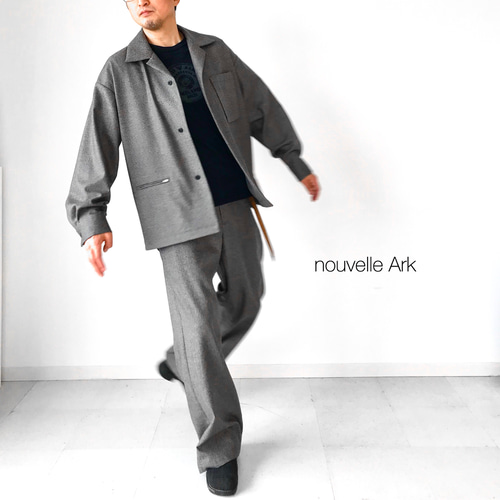 0メンズ【men's】《セットアップ》最上質ウールフラノ素材 千鳥 0メンズ【men's】《セットアップ》最上質ウールフラノ素材 千鳥