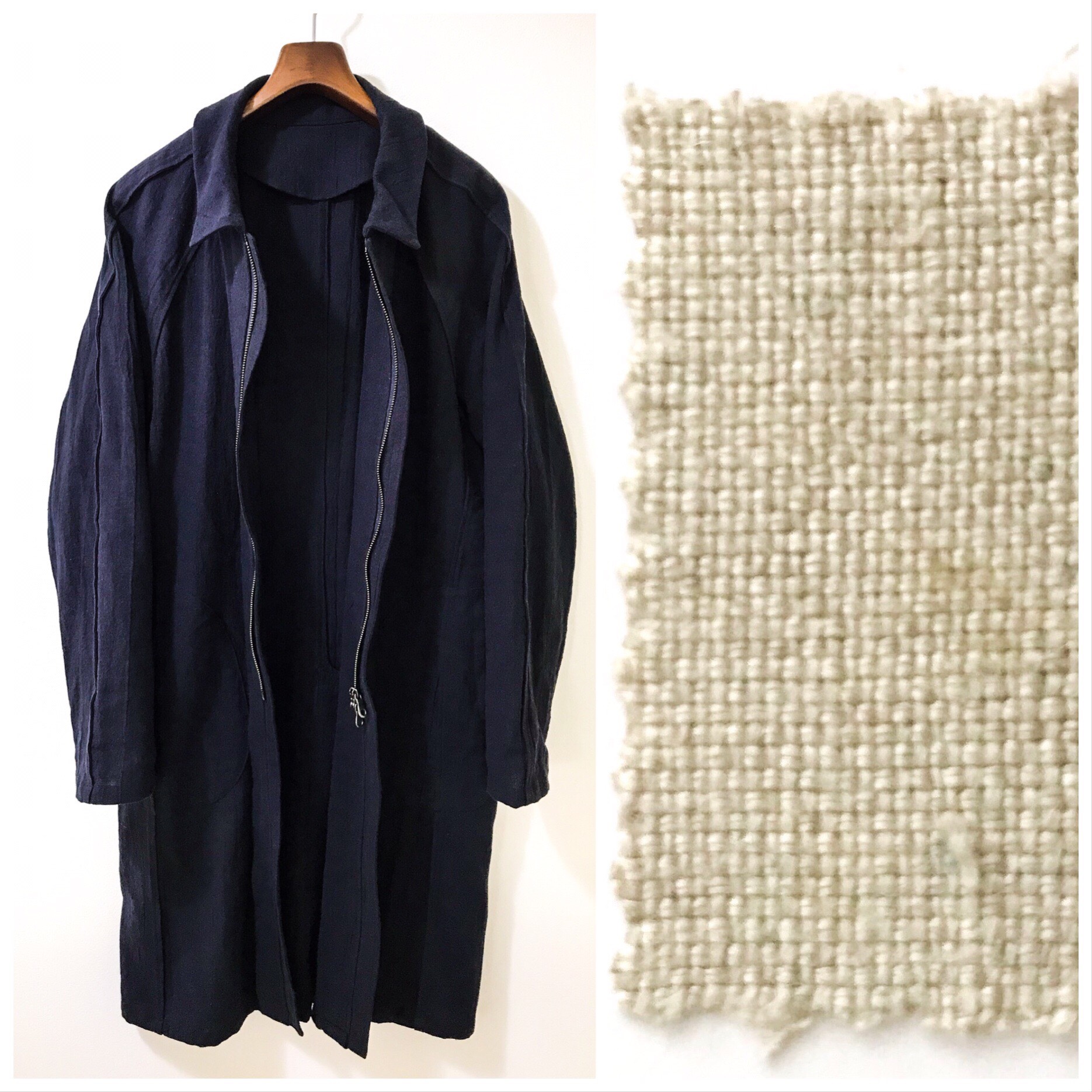 ＊ ＊ リネン  ＊ 100％ 羽織物 ハンドメイド コーディガン ＊ 亜麻色