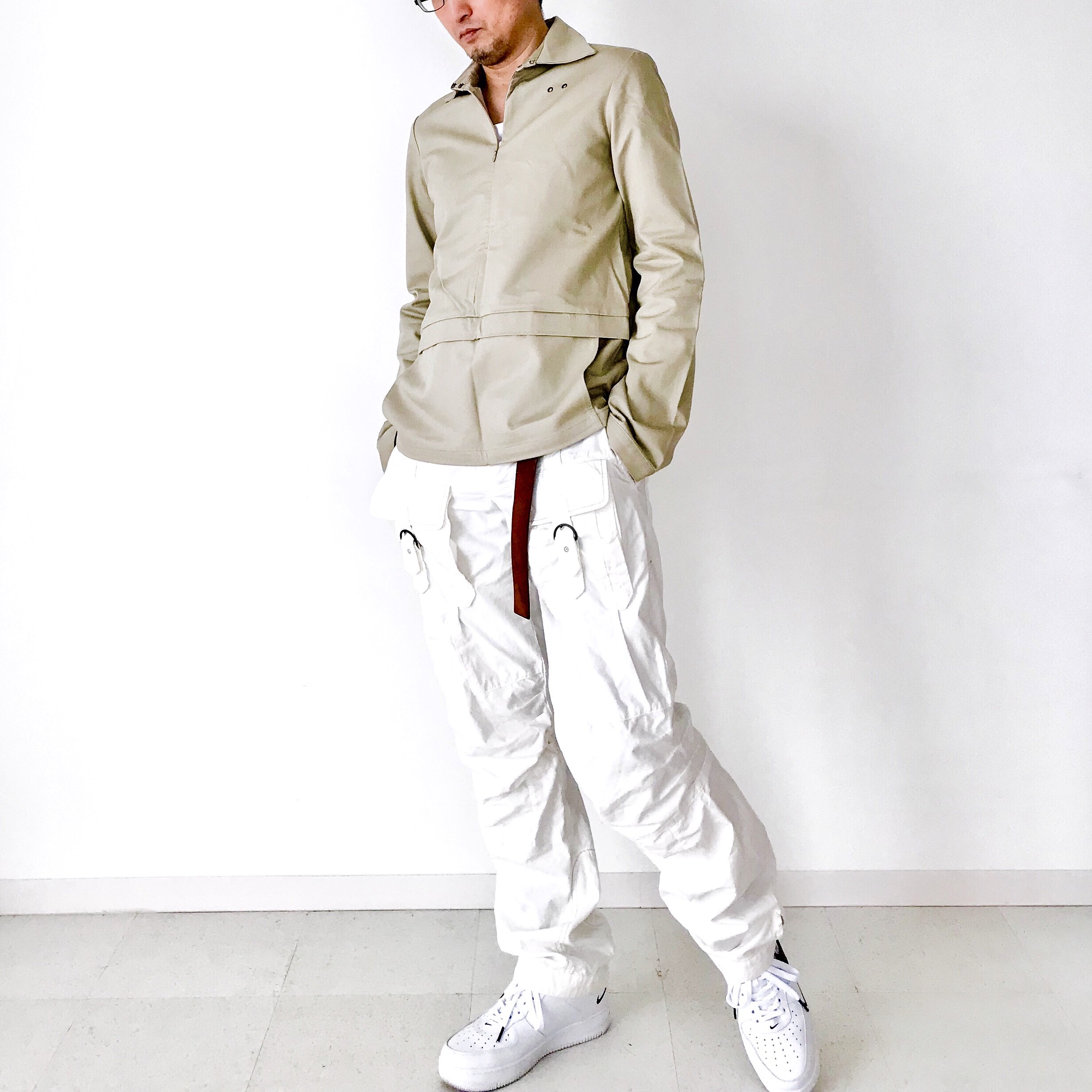 メンズ【men's】プルオーバー  ロングスリーブ　シャツジャケット