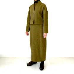 レディス【Ladies】英国羊毛混　高級ツィード 2ピース　スーツ 9枚目の画像