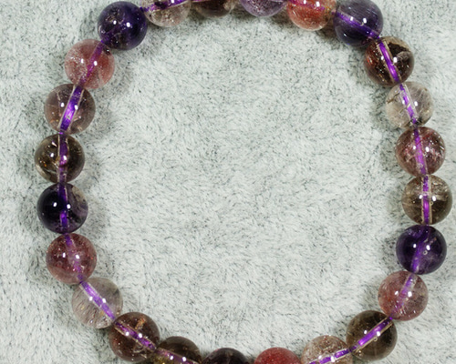 天然石　スーパーセブン　レピド　ブレス　ブレスレット 天然石 スーパーセブン ブレスレット 7.8mm ブレスレット アイ