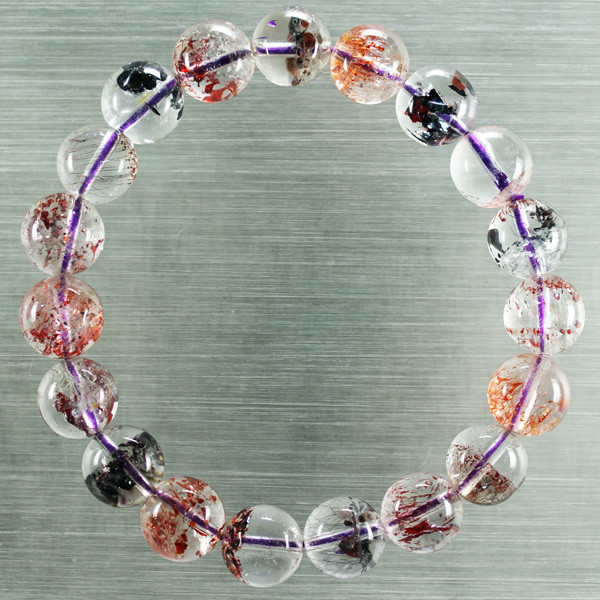 天然石　スーパーセブン ブレスレット 10.5mm