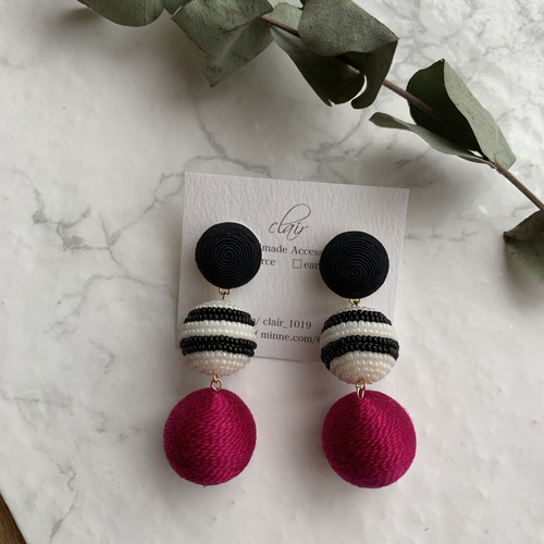【セール中♡】ボンボンピアス/イヤリング オーダーページ セール中♡】ボンボンピアス/イヤリング オーダーページ