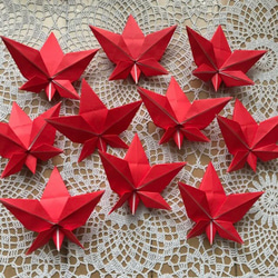 折り紙 秋 もみじ 紅葉 楓 赤色 壁面飾り 施設 病院 保育園 送料無料