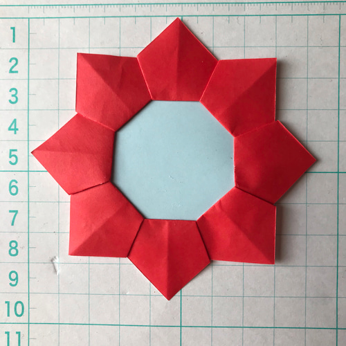 制作中】折り紙 メダル 名札 リース (画用紙付) 10個 No.53