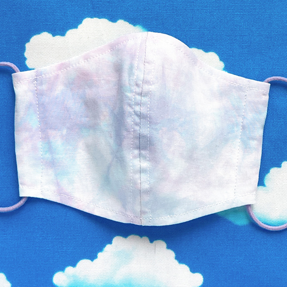 【送料無料】【セール】夏マスク　機能性Tシャツ生地使用　アジャスター付　ジュニアサイズ　立体【B】 1枚目の画像