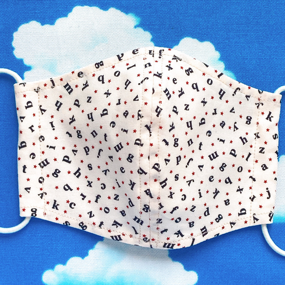 【送料無料】【セール】夏マスク　機能性Tシャツ生地使用　アジャスター付　ジュニアサイズ　立体【E】 1枚目の画像