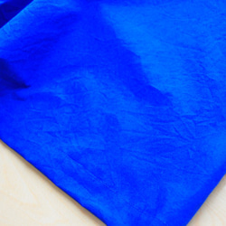 コットン100％　ロイヤルブルーのロングスカート　リボン付き 5枚目の画像