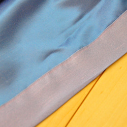 シャンタン風　春色ラベンダーのロングスカート 5枚目の画像