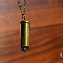 9mmホローポイント 弾丸ネックレス 銃弾 本物 アート【チャリティ出品】 9mmホローポイント 弾丸ネックレス 銃弾 本物 アート