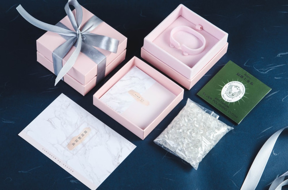 白松石黑瑪瑙14K包金手鍊 | 白紋石天然水晶設計手鏈 客製化禮物 第10張的照片