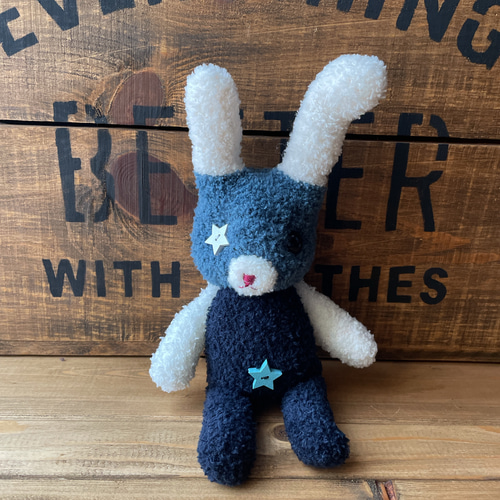 星の目のうさぎさん おへそ ぬいぐるみ sachi aruhi 通販 11198050