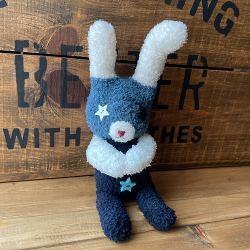 星の目のうさぎさん おへそ ぬいぐるみ sachi aruhi 通販 11198050