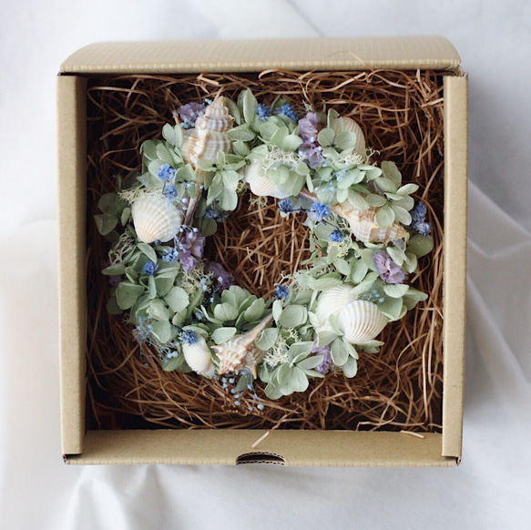 Summer  with a shabby chic wreath(Ssize)〜リースと共に過ごす夏 2枚目の画像