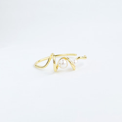 pearl x round and round gold bangle 3枚目の画像