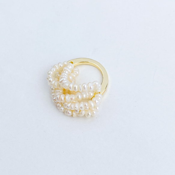 【送料無料】freshwater pearl ring 3枚目の画像