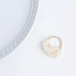 【送料無料】freshwater pearl ring 5枚目の画像