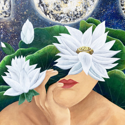 Customized Painting"Moon Whisper" Painting 72.5×60.5 cm 8枚目の画像