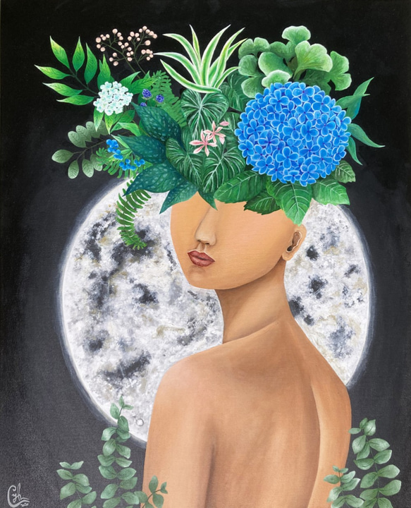 Customized Painting "The Completion．Full Moon" 65×53 cm 1枚目の画像