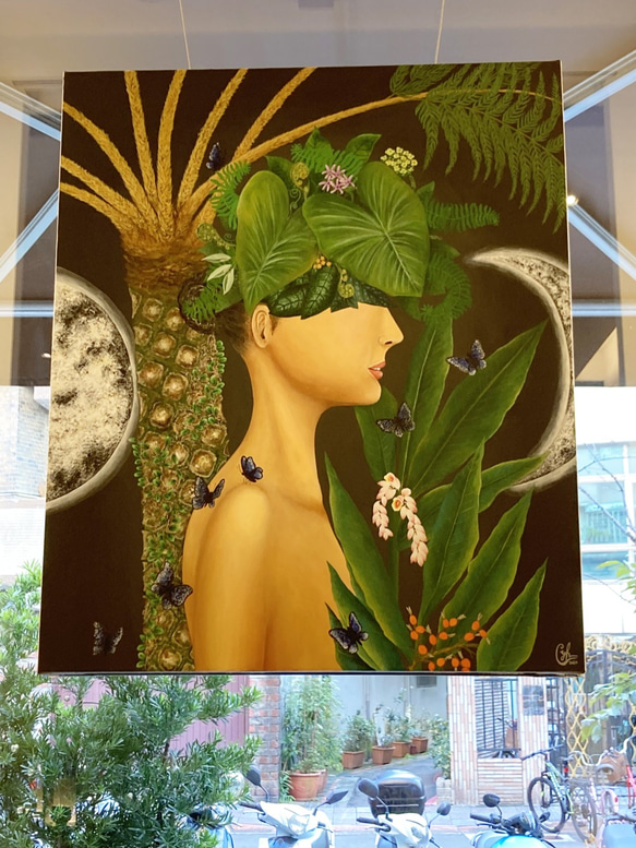 訂製繪畫 《自然本心旅程 》"A Journey Into Nature" 月亮女性MoonWoman Painting 第10張的照片