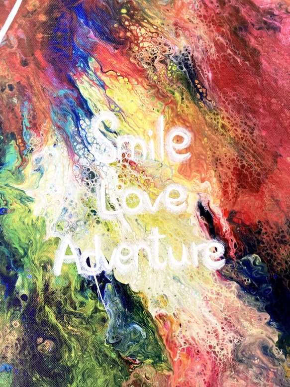 蝴蝶繪畫《在微笑、愛、探險中生活1 》" Live In Smile Love Adventure 1 第4張的照片