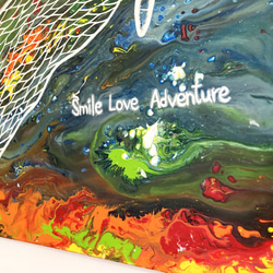 蝴蝶繪畫《在微笑、愛、探險生活2 》painting " Live In Smile Love Adventure 2" 第5張的照片