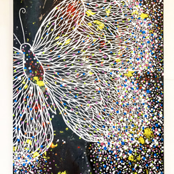 絵画 flk046250 Sparkling Future｜butterfly painting 絵画 Chih Ying He Art