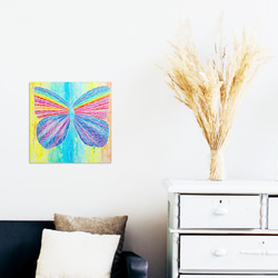 蝴蝶繪畫《彩虹天使》butterfly painting "Rainbow Angel" 第2張的照片