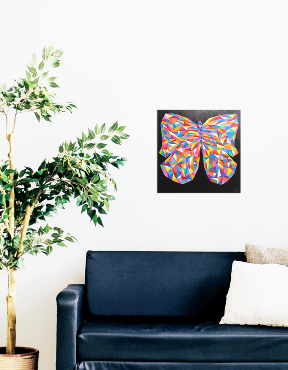 蝴蝶繪畫《閃耀你的光彩》butterfly painting "Shine Your Light" 第3張的照片