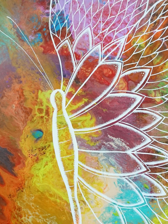 蝴蝶繪畫《做你自己》butterfly painting " Be Yourself " 第2張的照片